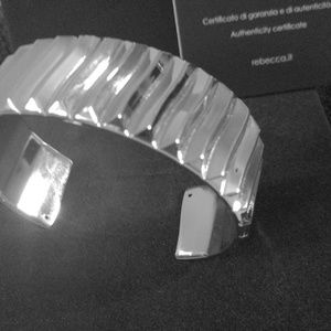 BRAND NEW REBECCA SILVER CUFF BRACELET from ITALY! SALE 1 DAY !!!!